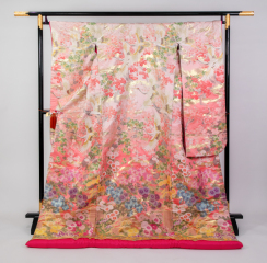 R-546薄ピンクぼかし飛び鶴