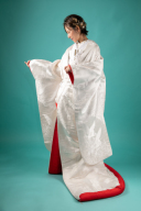 赤フキ白無垢　裏地赤