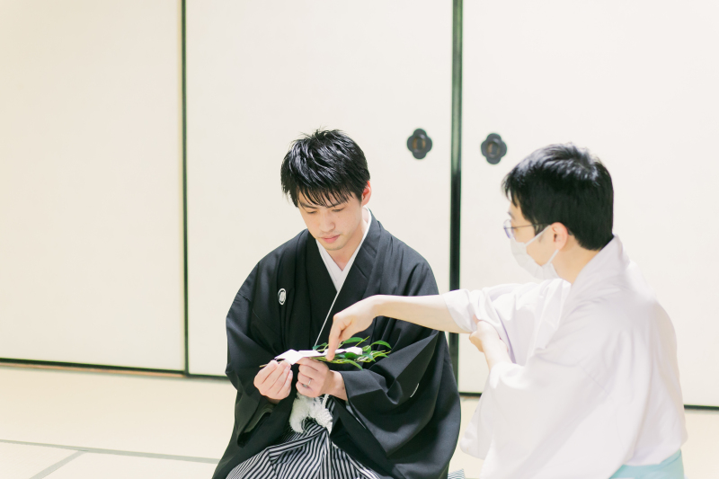 式の説明もしっかり受けます