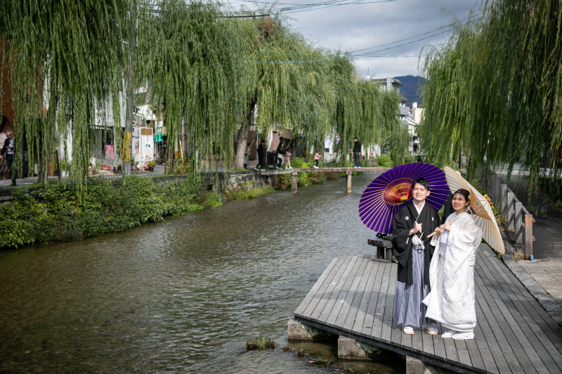 橋の上や台の上で