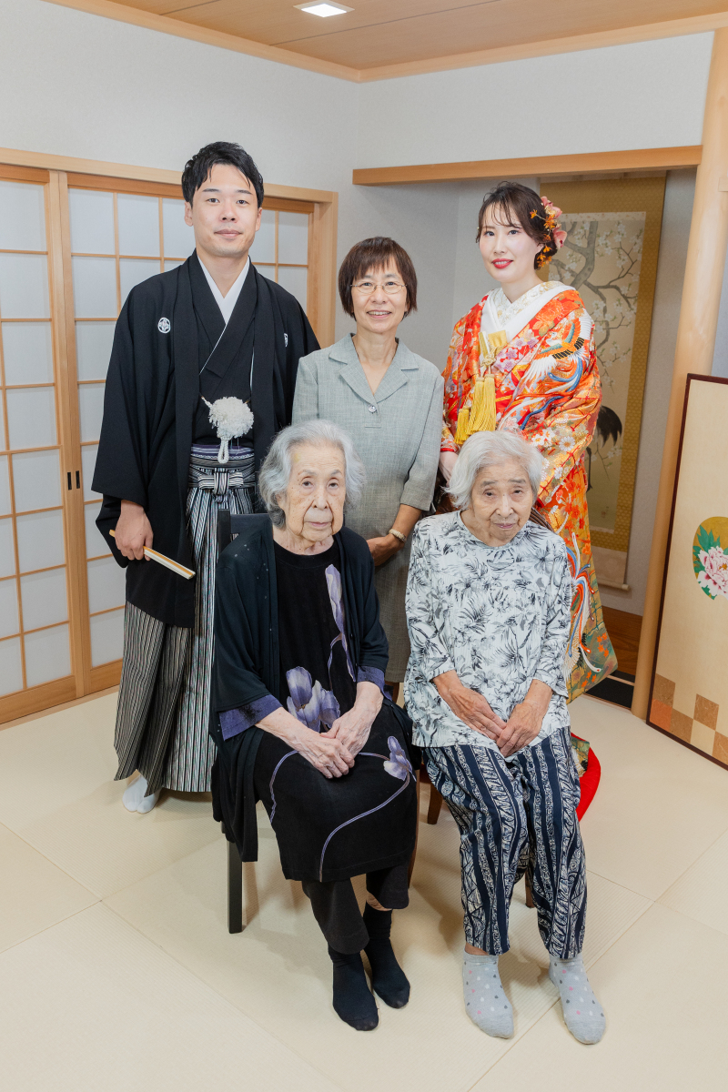 あざらし堂の和室で御家族と