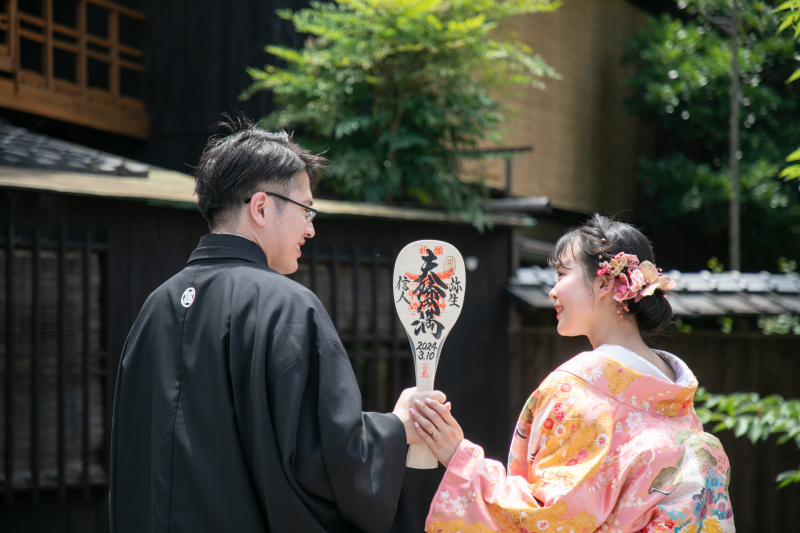 大きなシャモジと紫陽花と