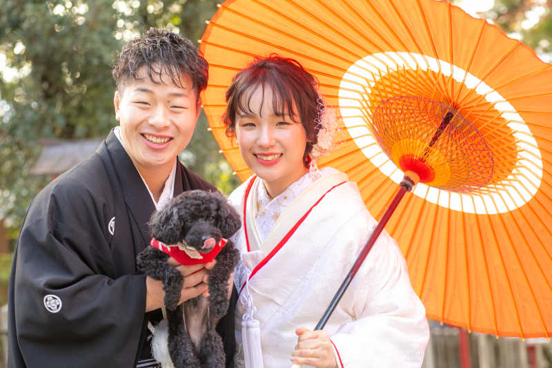 ワンちゃんも一緒に