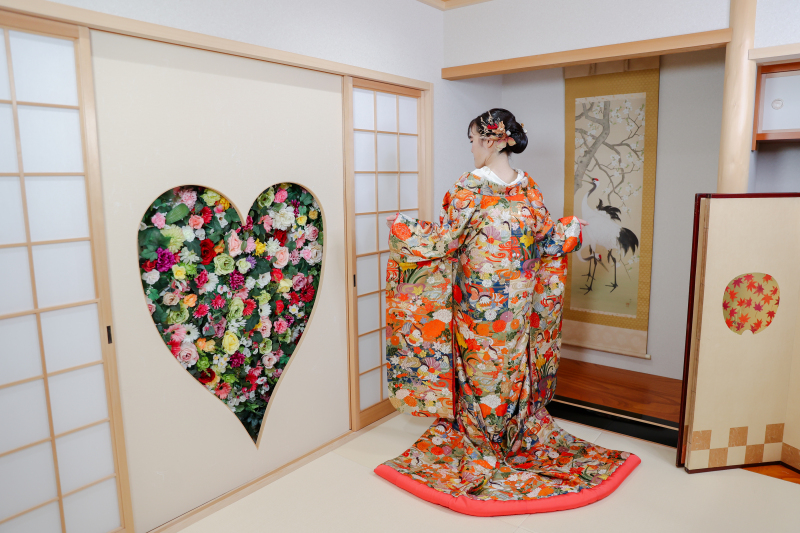 ハートの和室
