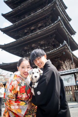 ワンちゃんも大満足！？な和装フォト
