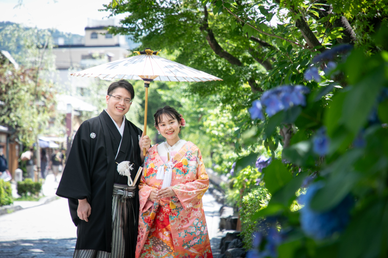 祇園にも紫陽花