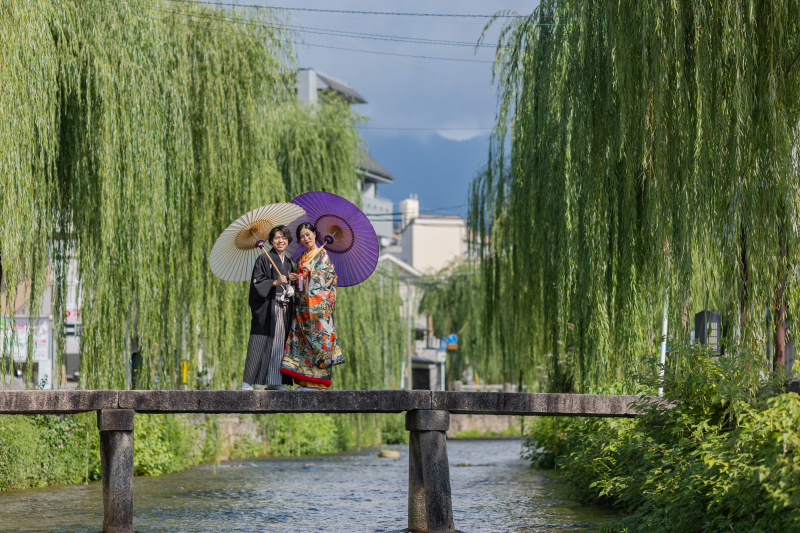 石橋の上でパチリ