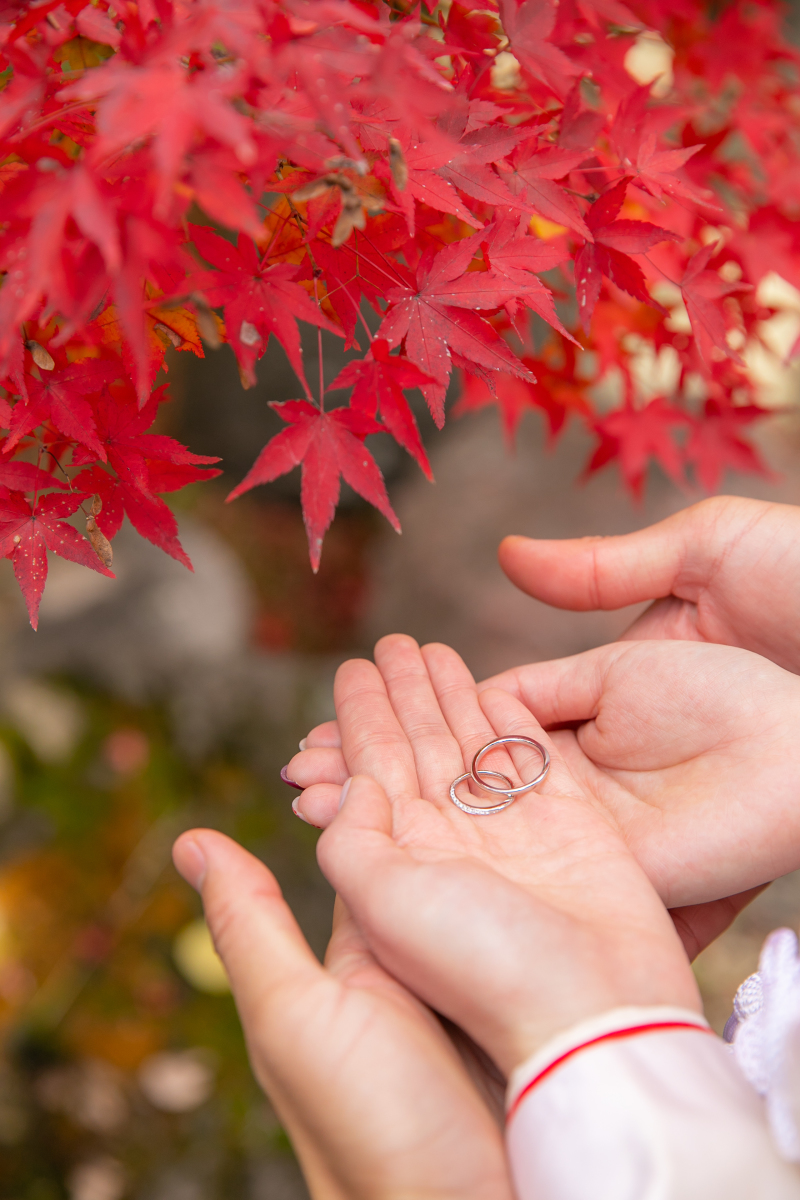 紅葉と指輪
