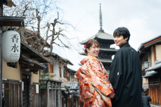 ロケ地２か所プラン、たっぷり和装フォトを満喫
