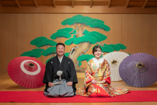 能舞台がある京町家で和装フォト