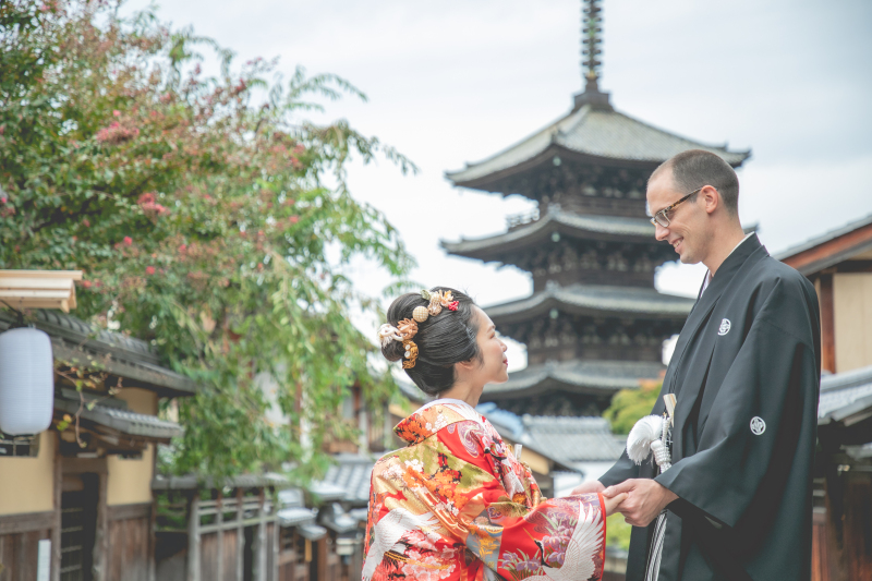 新日本髪でロマンチックに
