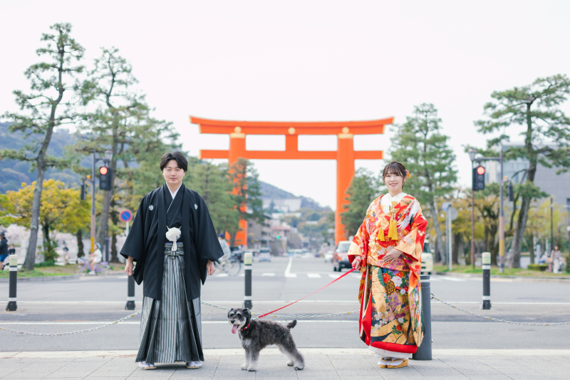 わんちゃんと岡崎鴨川をぐるり