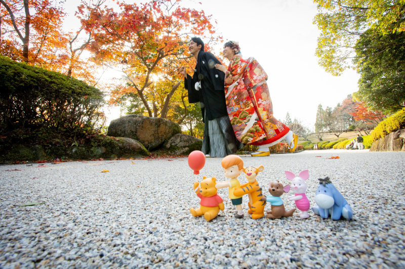 プーさんと仲間が応援