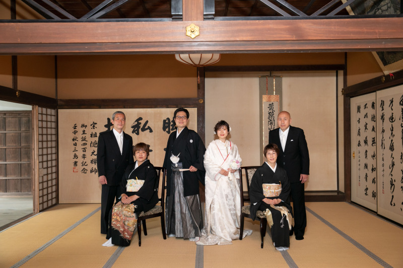 萬福寺で白無垢