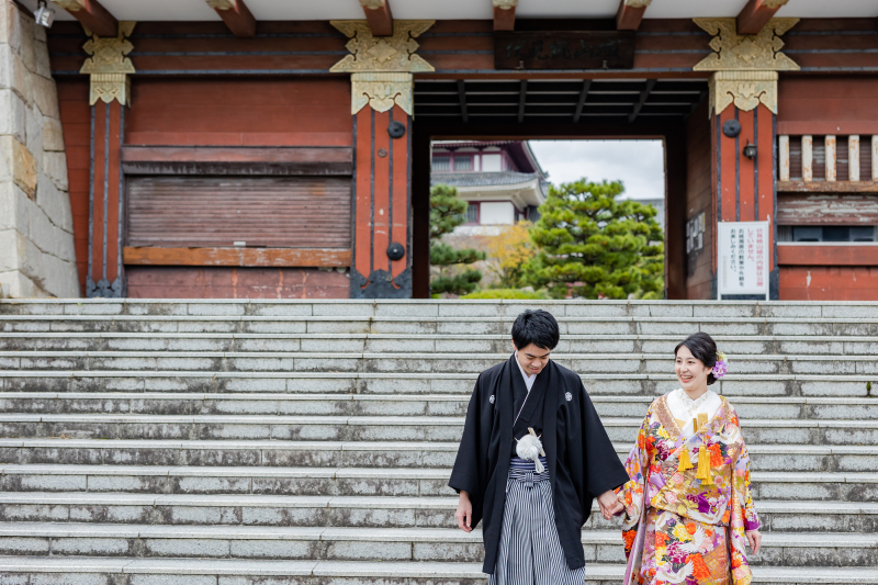 大手門をくぐって帰ります