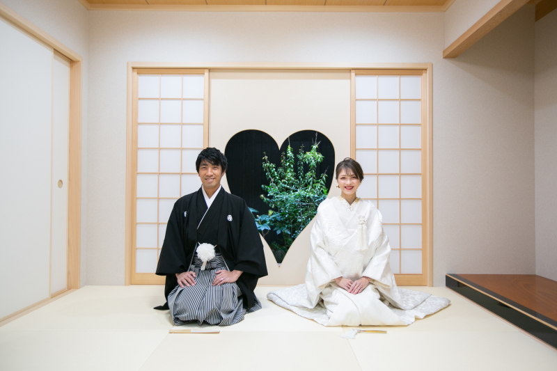 純白の白無垢で