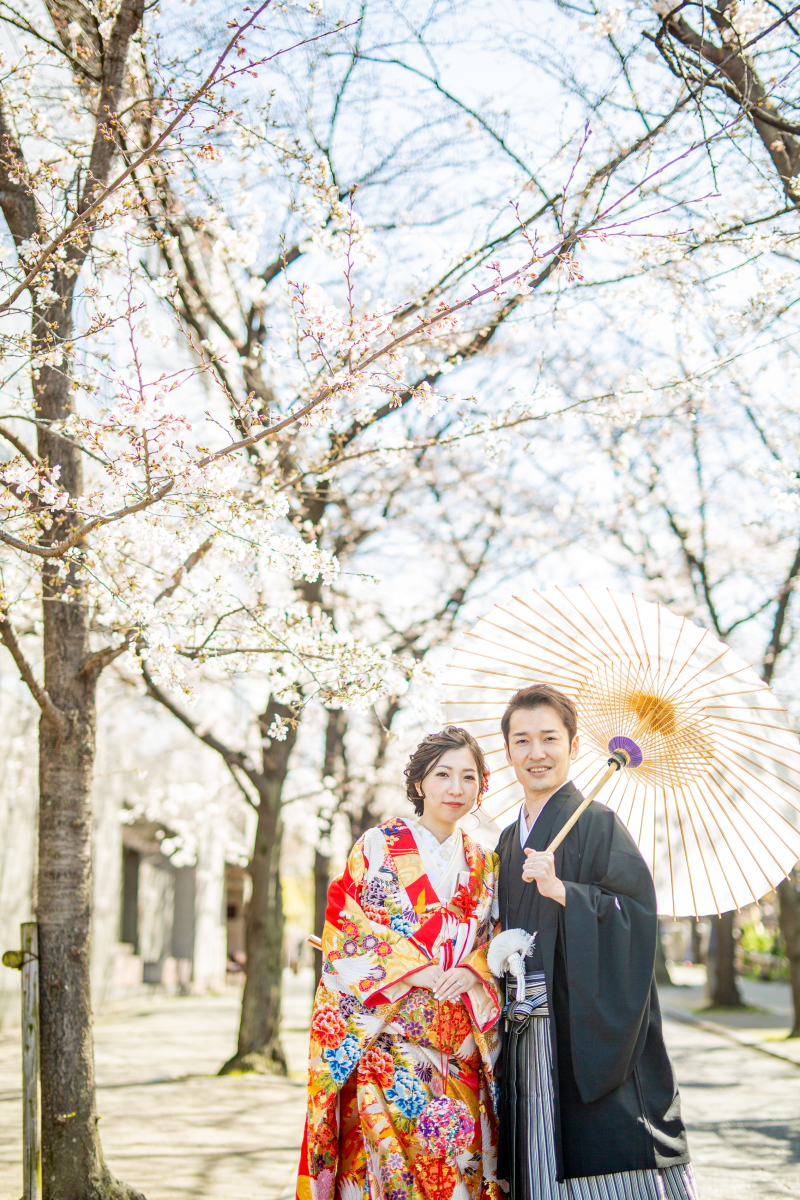 祇園の桜のアーチで