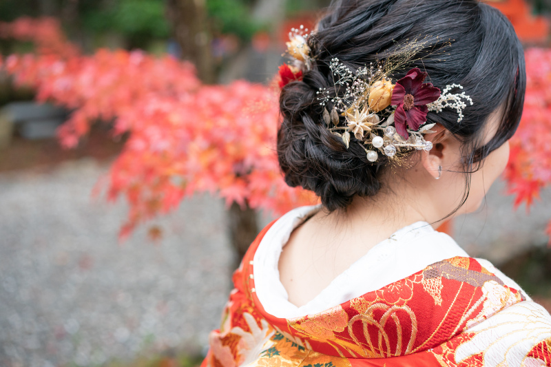 秋色のヘアスタイル