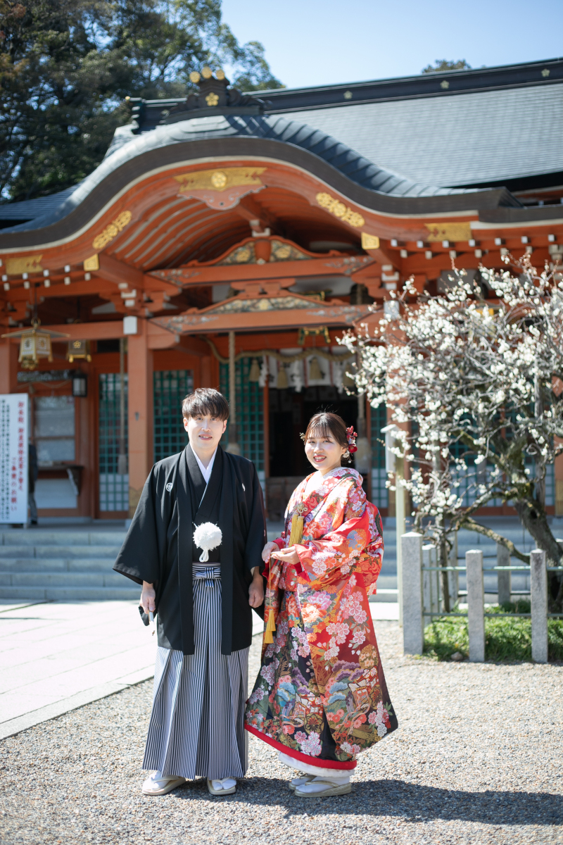 お二人寄り添って