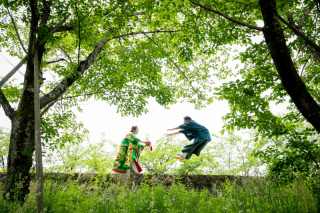 インクラインと竹林で新緑！