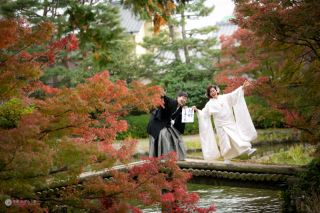 御所と神社で大笑い
