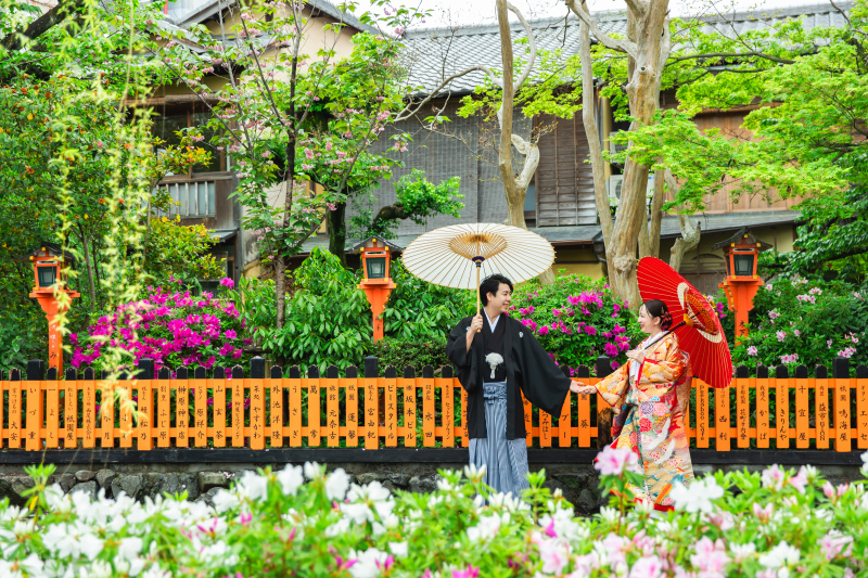 つつじの祇園、花菖蒲の梅宮
