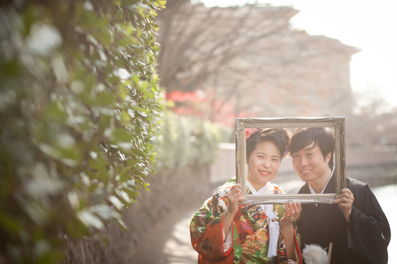 フレームに入って