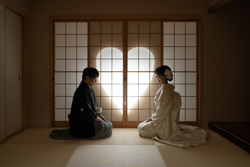 ハートの和室で
