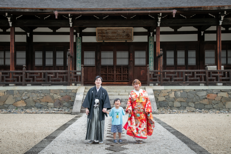 お子様と一緒のフォトウエディング