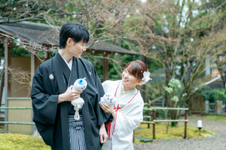 八坂の桜満喫撮影