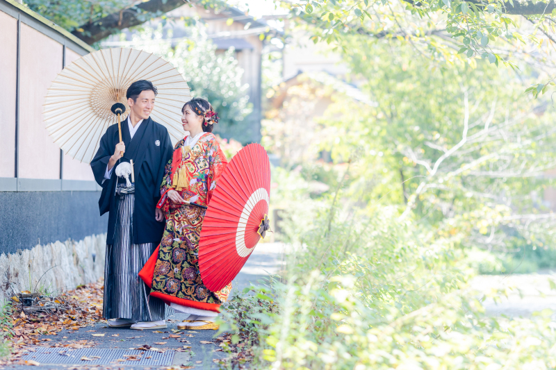 色打掛にお召し替え