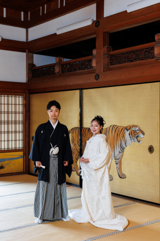 黒谷さんでトラと一緒