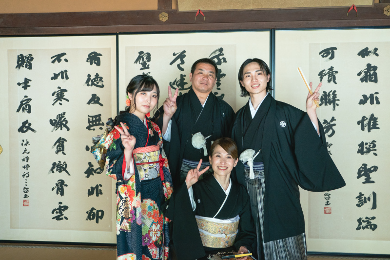 新郎様、ご家族