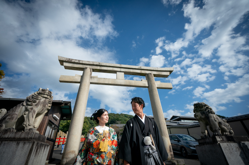 秋晴れのロケーション撮影