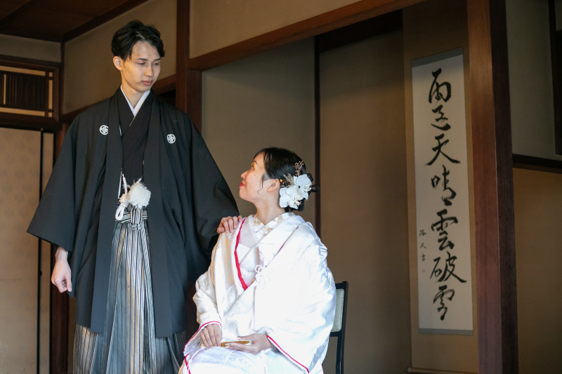 京町家でモニター撮影　旧下里家住宅にて