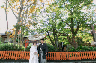 秋の祇園とあざらし堂和室で撮影しました