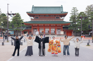 御家族も一緒にワイワイ撮影