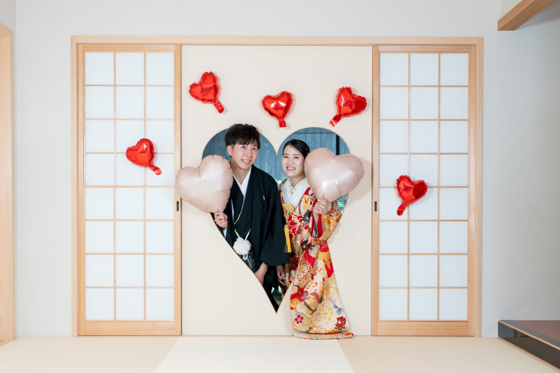 和室に移動して