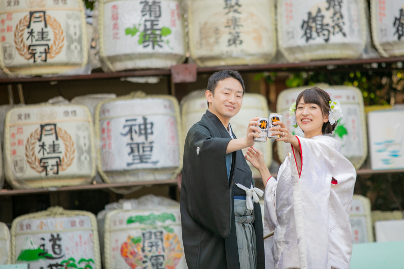 最後はビールで