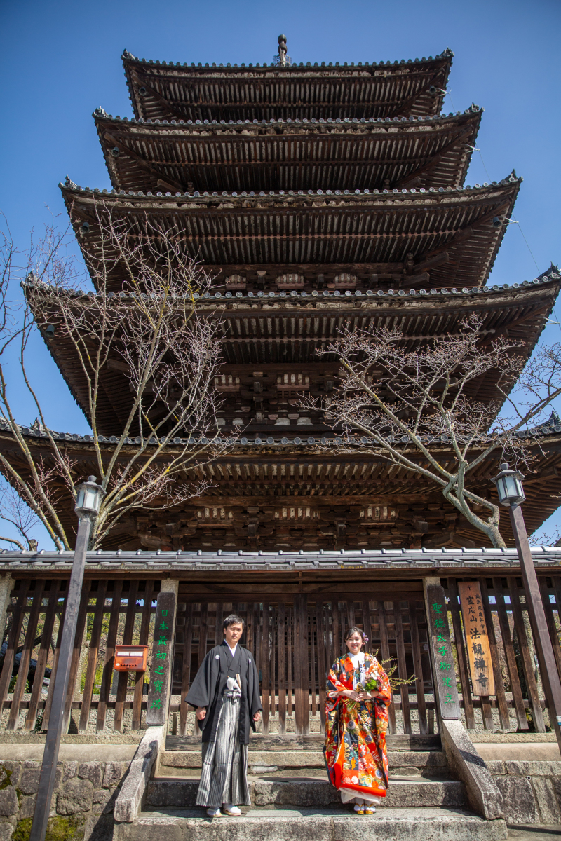 八坂の塔は、大迫力