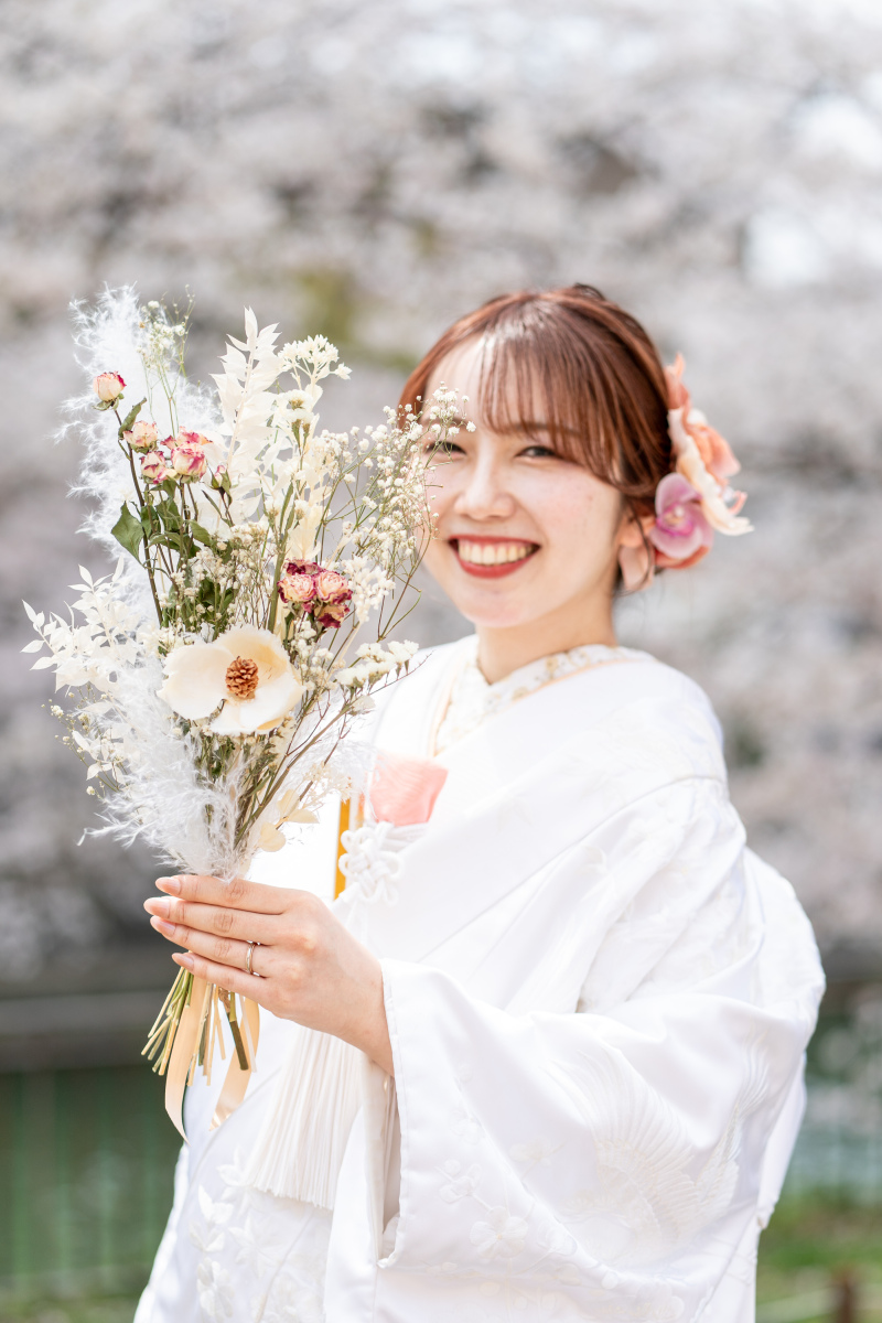 ブーケと一緒に