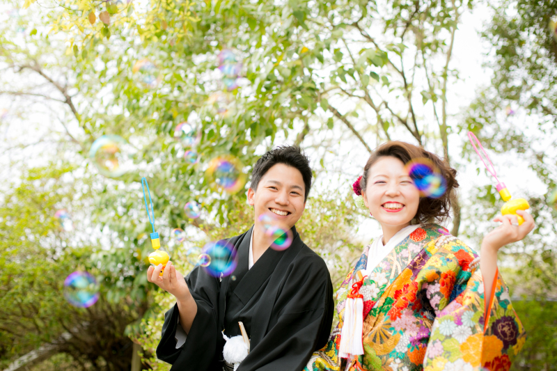 シャボン玉も飛ばしちゃえ