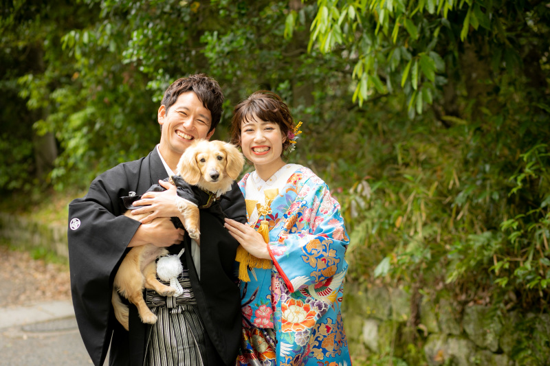 ミニチュアダックスちゃんと一緒に