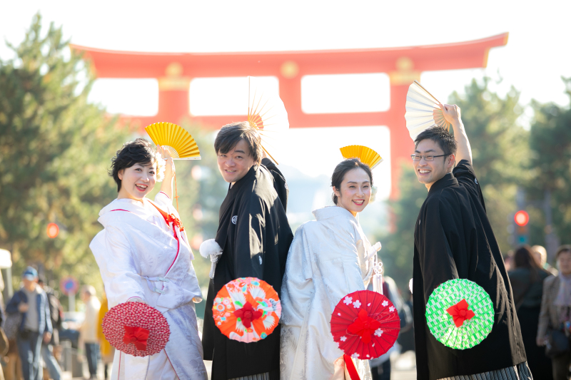 場所と衣装を変えて岡崎公園