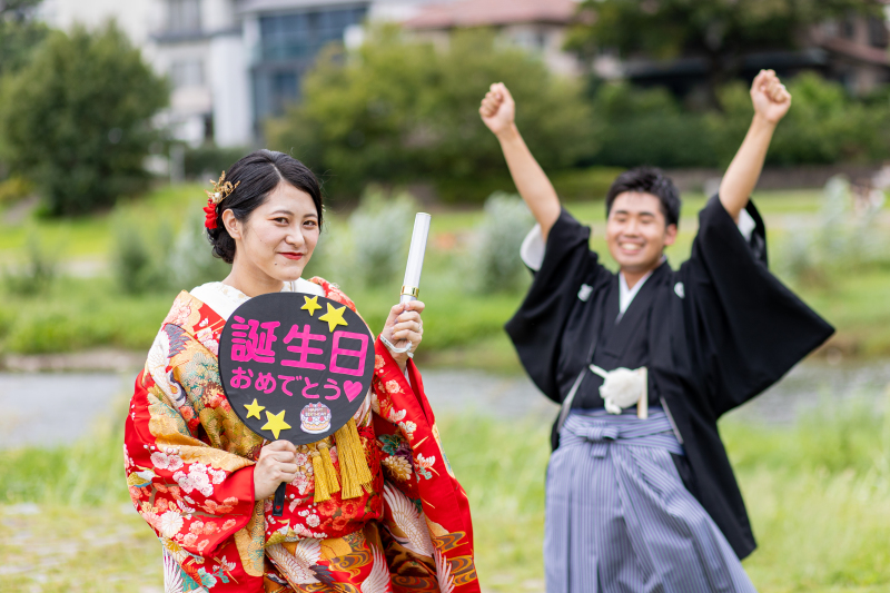 お誕生日に前撮り!釣竿お持ち込み