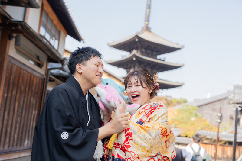八坂の塔バックで