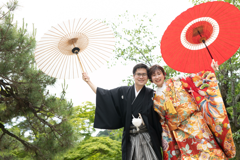 新緑の円山公園で
