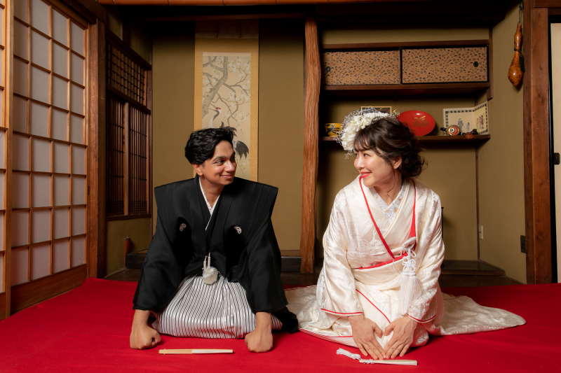 正座ショットも