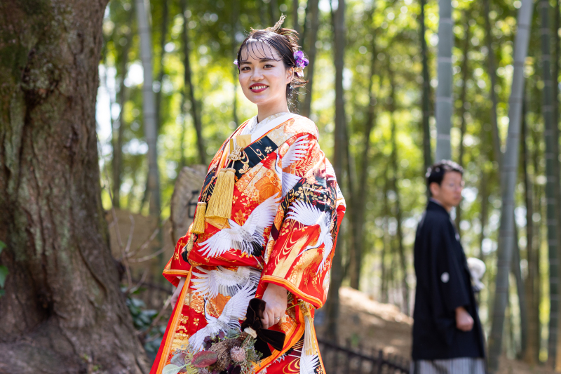 ブーケも持って