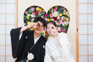 白無垢にピッタリ！ピンクの縁が入っているかわ綿帽子♡ KID KING KKP002 1/6 白無垢 花嫁 綿帽子 角隠し 赤ふき 和装